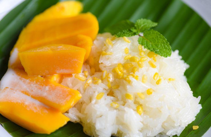 Sticky rice mango ricetta