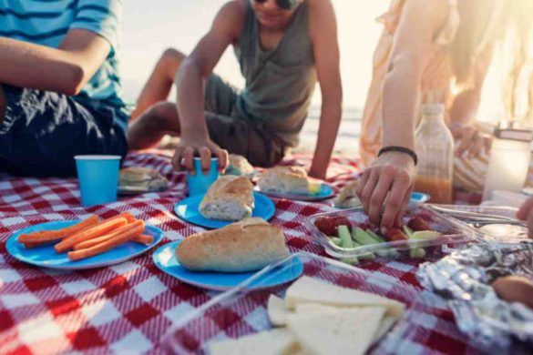 mangiare in spiaggia