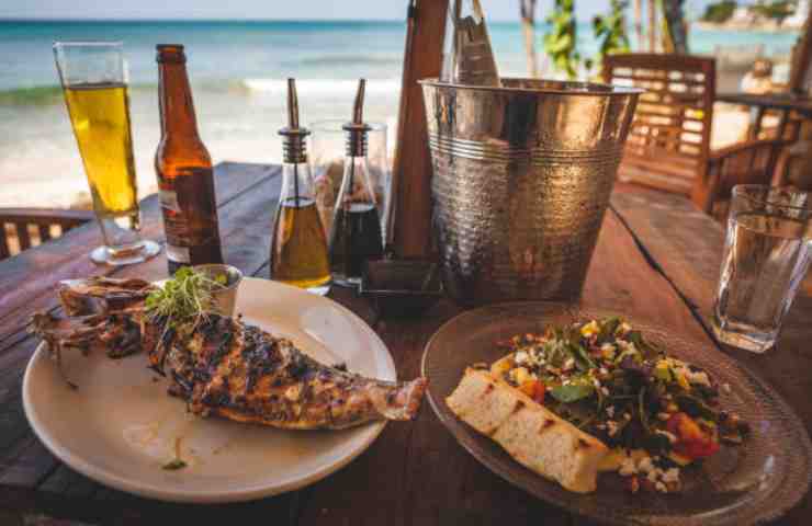 mangiare in spiaggia