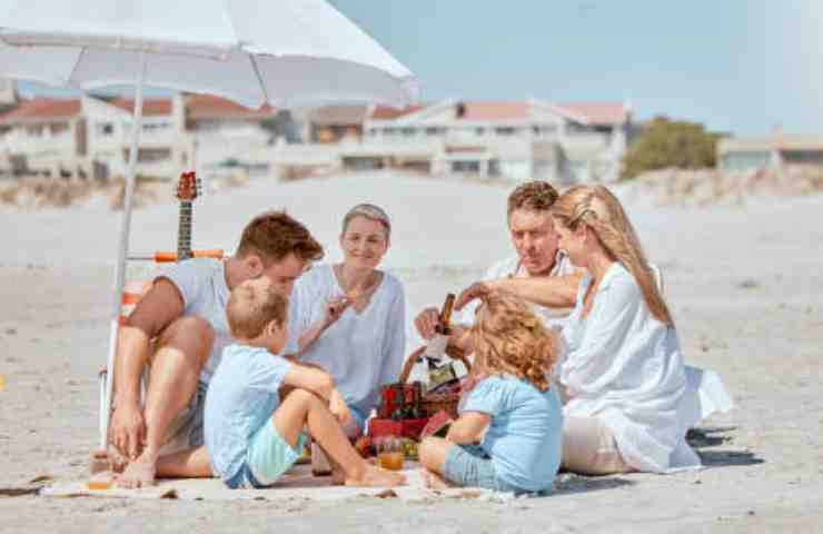 mangiare in spiaggia