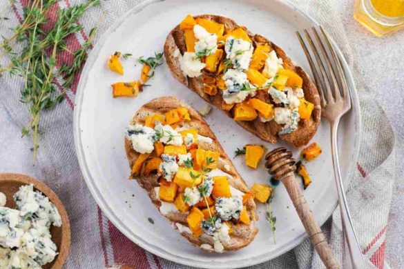 Bruschette con zucca