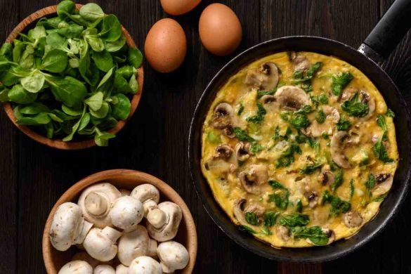 Frittata di funghi ricetta