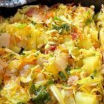 Mix di cavolo, patate e carote al forno