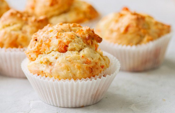 Muffin al formaggio ricetta