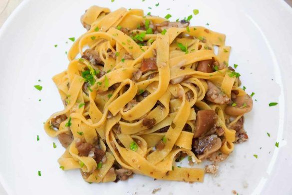 Pappardelle zucca e funghi