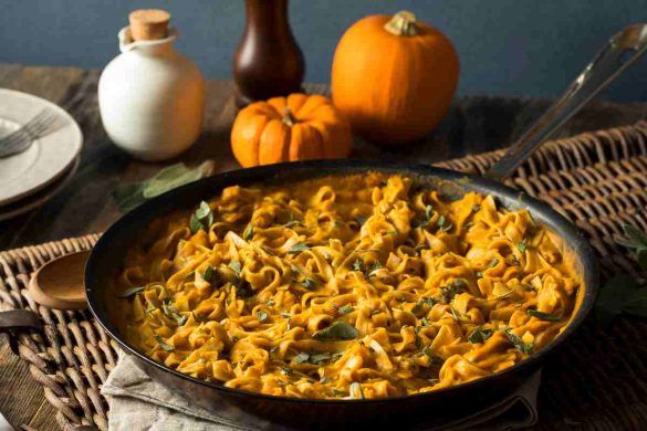 Pasta zucca e castagne