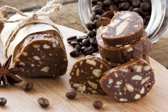 Salame freddo di cioccolato e fichi