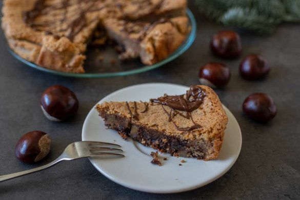 Torta alle castagne e cioccolato