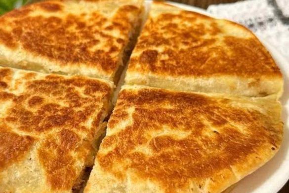 Tortilla con carne e formaggio