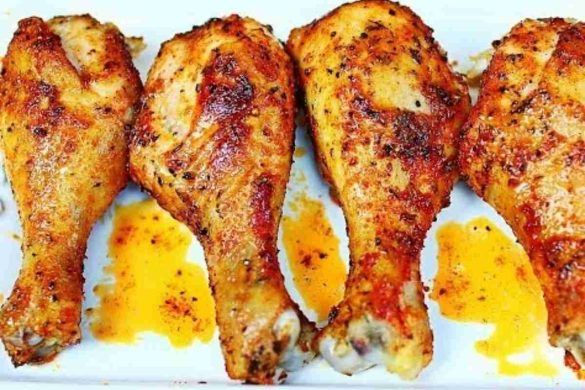 Appetitose cosce di pollo al forno