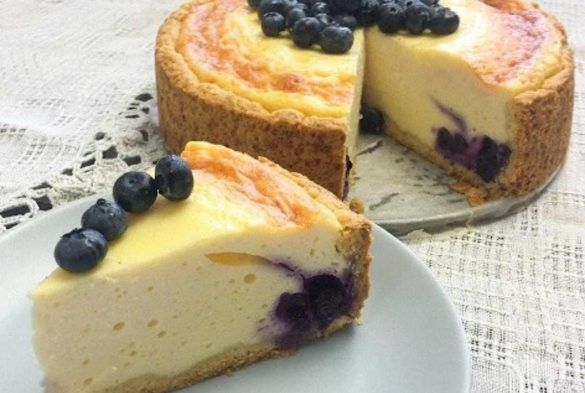 Cheesecake ai mirtilli