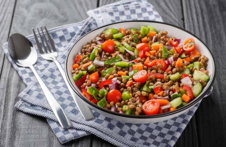 Insalata di lenticchie ricetta