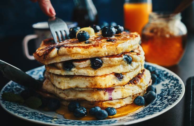 Pancake con panettone avanzato