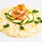 Risotto zucchine e gamberetti